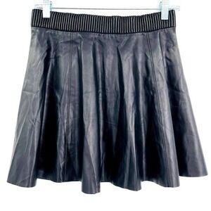 Blank NYC vegan leather pleated mini skirt